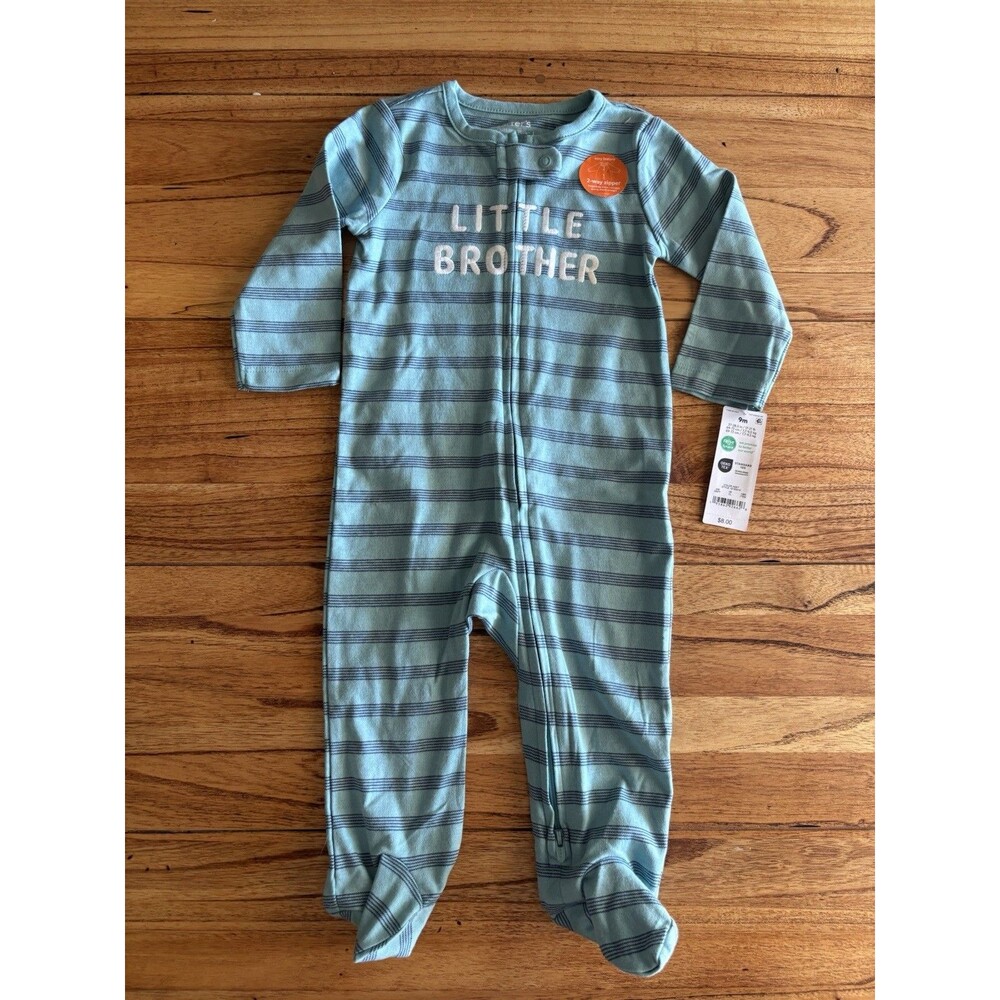 Carter's Little Brother Baby 9M (17-21 lb) Footie Pajama/Sleeper New with Tags